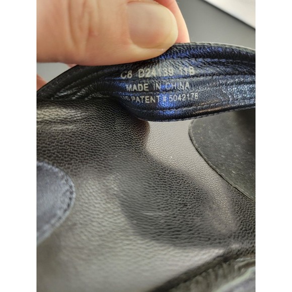 Cole Haan Air Women's SZ 11 B Sandals Platform Wedge Slip On Black Leather - Picture 9 of 9